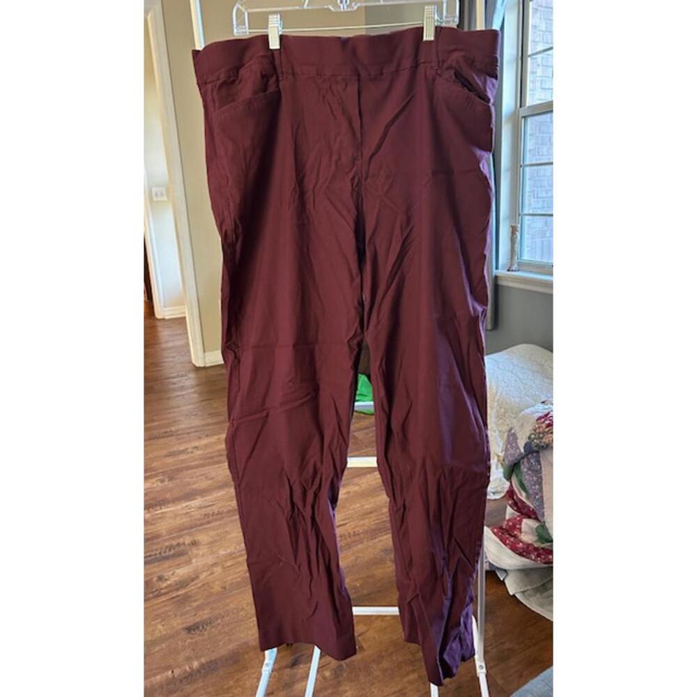 Prescott New York Women's Burgundy Pants Size 24
